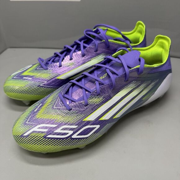 Adidas F50 Elite SG Soccer Cleats Men Sz 8 Purple Green JH7633 Soft Ground Studs main image 14